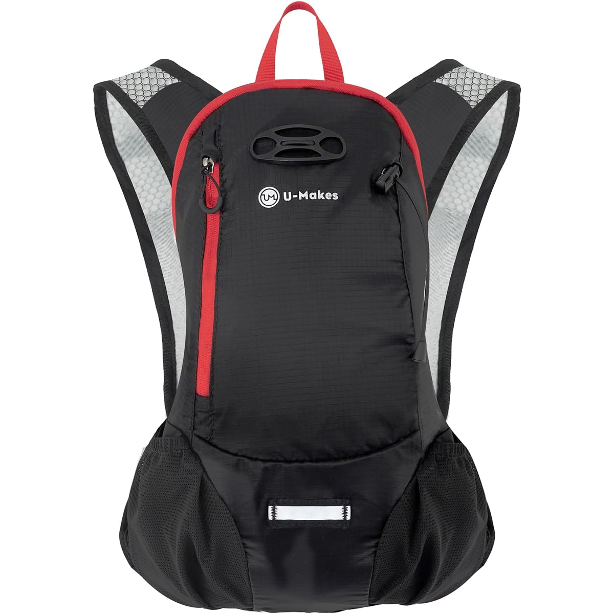 [Recommended by Hakone Ekiden players] U-Makes Running Backpack Bag Hydration Trail Bag Bicycle Trail Lightweight 10L No Shake Run Buddy (Red Model)