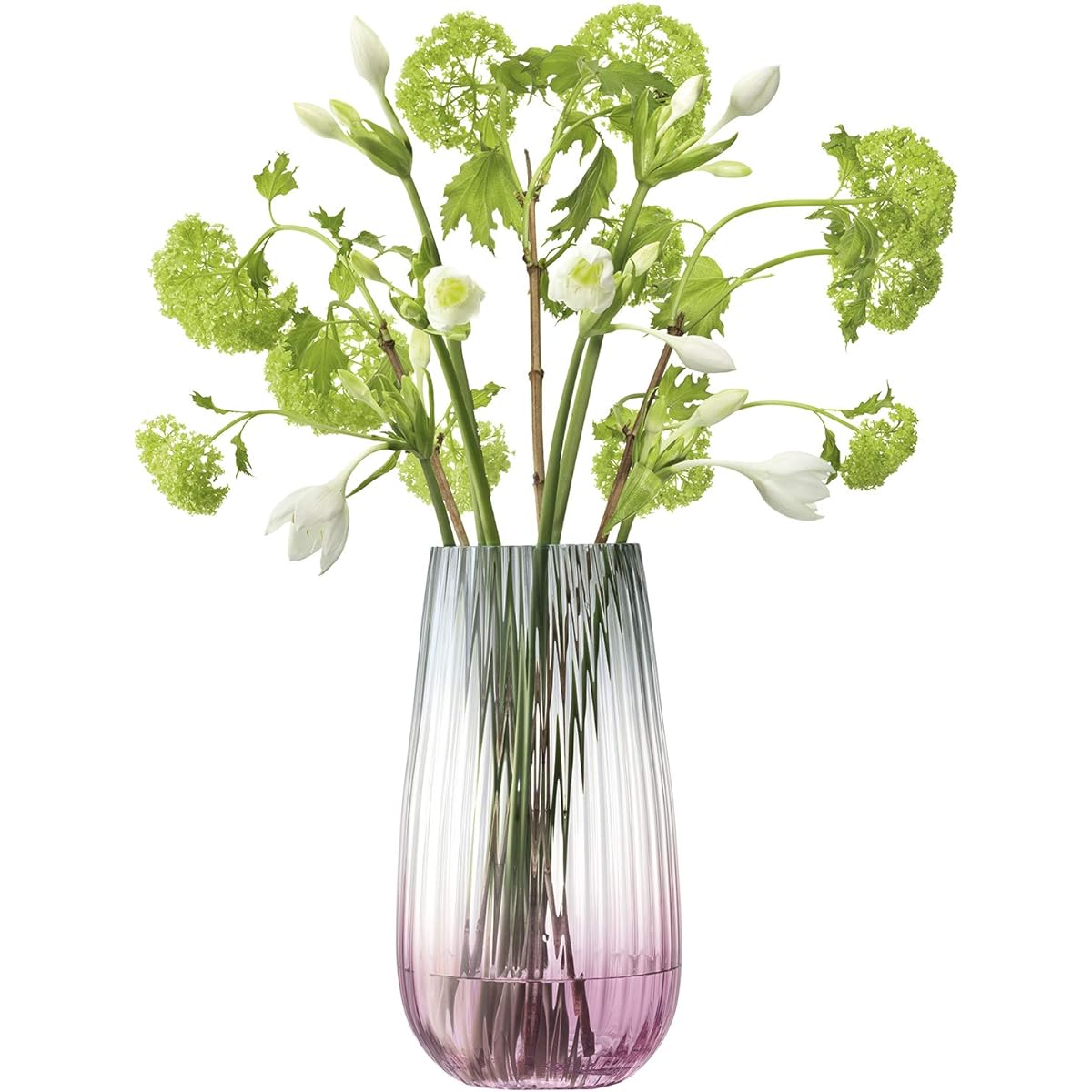 LSA DUSK VASE PINK/GREY W14.5xD14.5xH28cm