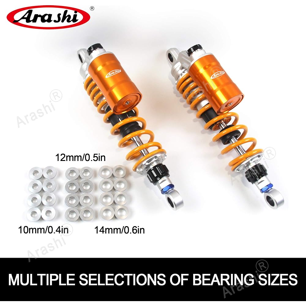 ARASHI 360mm General Rear Suspension Shock Absorber INDIAN BOBBER Autobiacsary