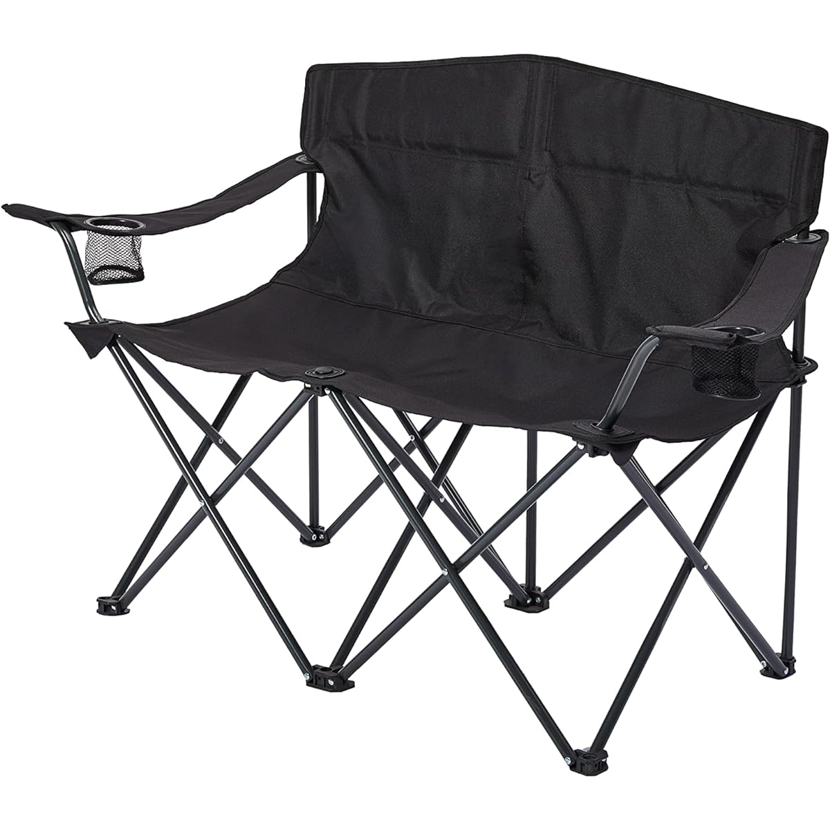 SOLO UP Outdoor Chair Camping 2 Person Bench Double Arm Chair Folding Chair Storage Bag Included