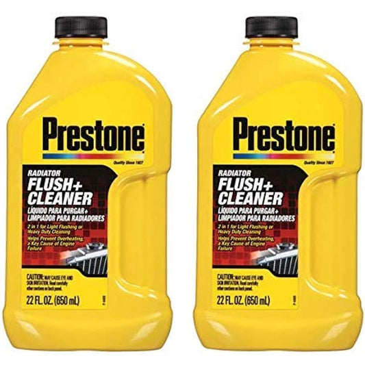 Prestone AS105 Radiator Flash and Cleaner --22 Oz --2 Pack
