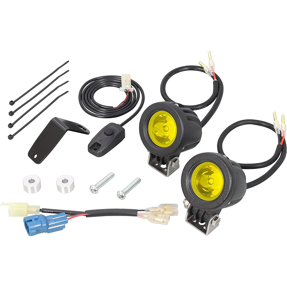KITACO LED Shuttle Beam Kit CT125 Hunter Cub (JA55/JA65) Lime Yellow 2 Lights Headlight Bracket Mounted Type 800-1470330