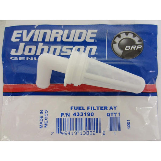 Johnson Evinrude Outboard Engine Part 433190 Genuine Factory Replacement Inline Fuel Filter BRP 765553