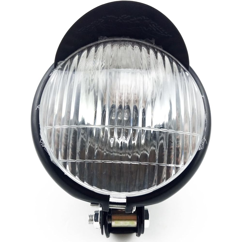 TASWK 5.5 inch Custom Black Head Lamp for Cruiser Cruiser Chopper Cafe Leava Bar