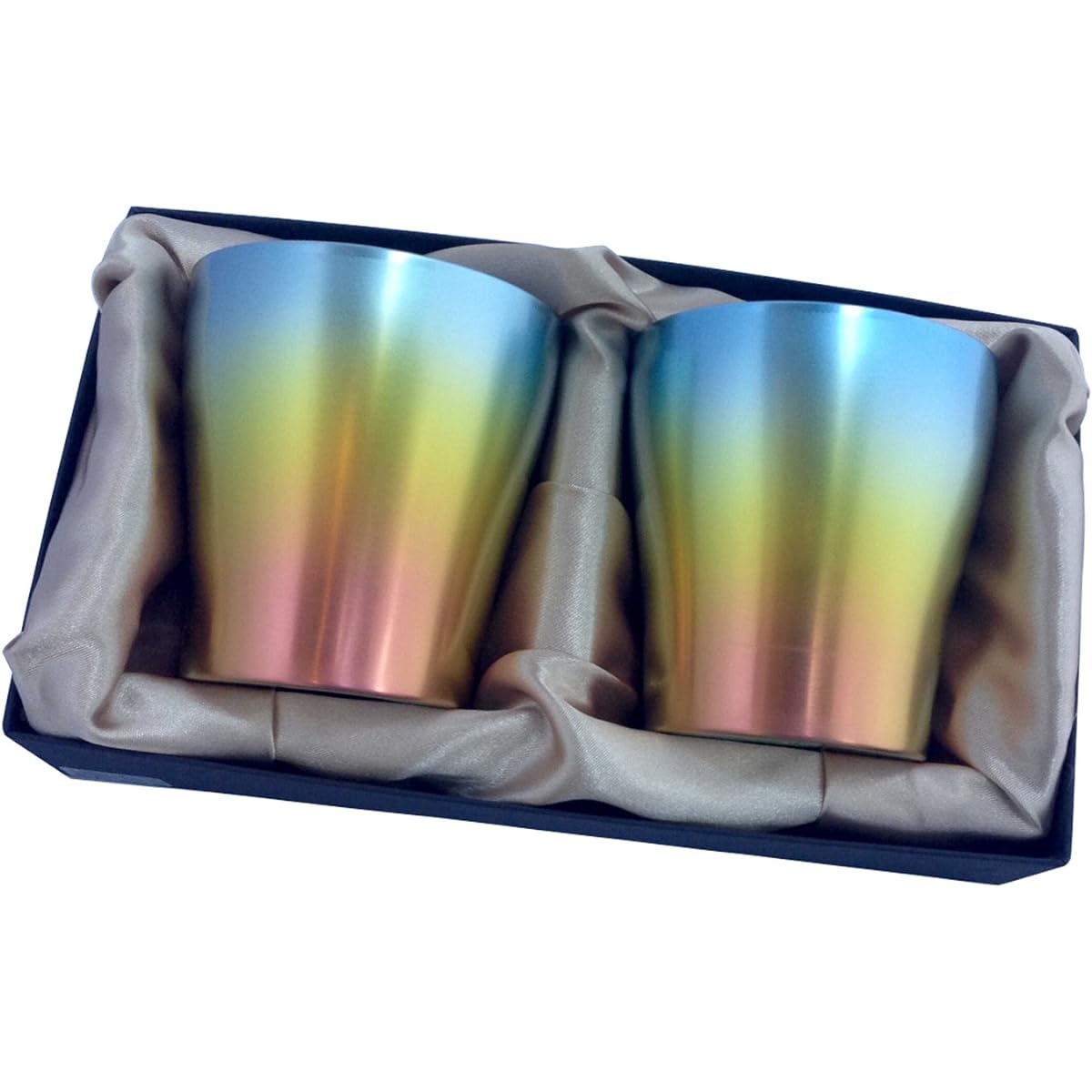 HORIE Made in Tsubame, Niigata Prefecture Pure Titanium Double Tumbler 250cc Aloha Sunset Set of 2 T-15-AS250SET T-15-AS250SET