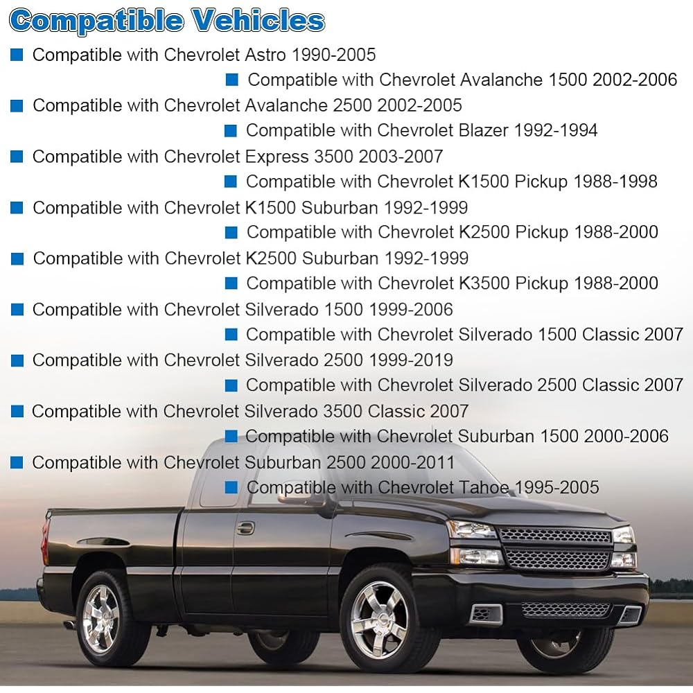 Vanjing Front Swaber Endink Front Suspension Kit 2 Set 1988-2019 Chevrolet Sylvalard 1500/2500 Avarante Cadillac GMC Sierra Hammar K80631 Sway Bar Links replacement