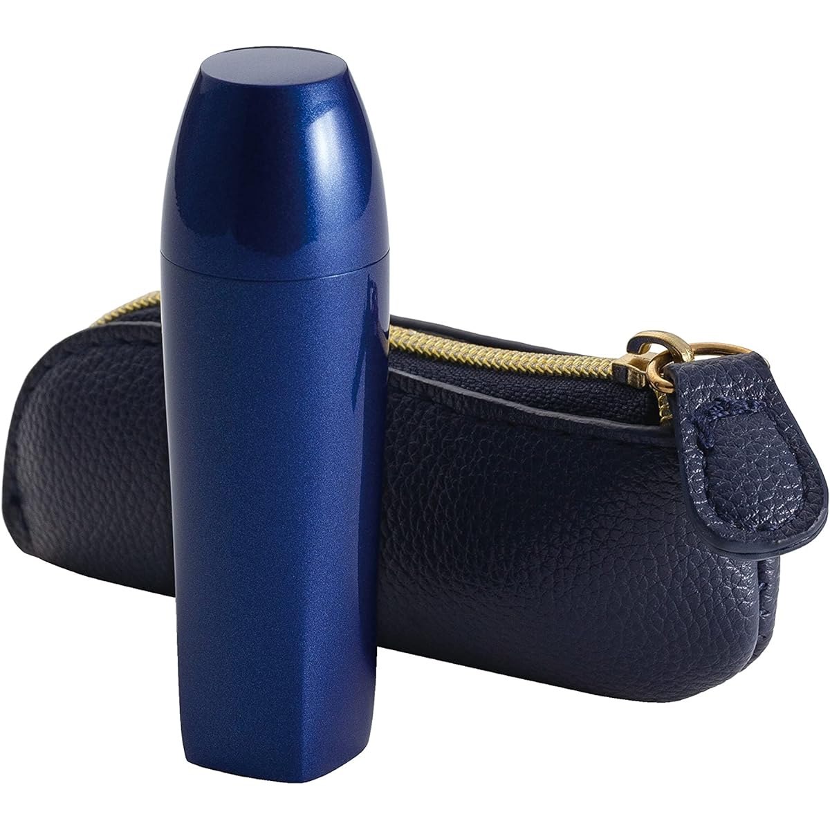 [Memorial Art Ohnoya] Soul Petit Pot Mini Urn Portable Eye Brilliant Navy Brass Mini Urn for Sharing Ashes Handheld Memorial Portable Pouch Blue