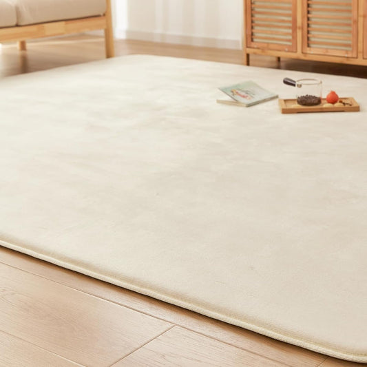 VK Ingeroom Carpet Rug, Extra Thick 25mm, Approximately 2 Tatami Mats, Thick Rug, Soundproof, Anti-Slip, Antibacterial, Odor Resistant, Dust Mite Resistant, Low Form, Fluffy and Highly Resilient, Compatible with Floor Heating Hot Carpets, Winter, Scandin