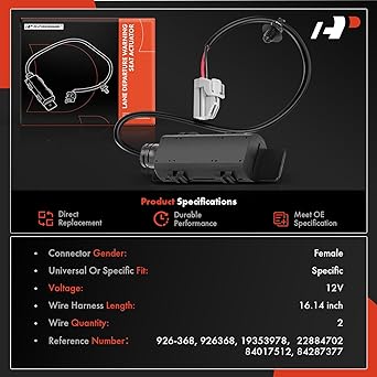 A-PREMIUM Lane Warning Sheet Actu Order Chevrolet Silverado Salvarad Sabarban Cadillavan Escalade GMC Sierra Ucon 2015-2019 Replacement # 19353978 2284702 84017512 842873777778