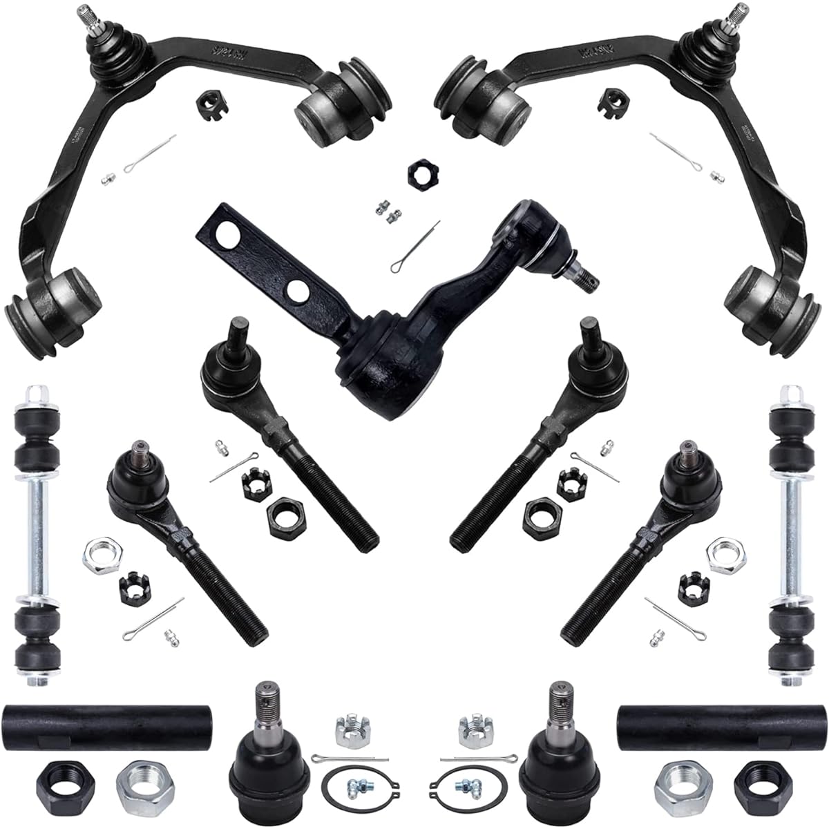 DETROIT AXLE -4WD Front upper upper control arm + lower ball joint + tie rod + Swaver kit replacement FORD F -150 EXPEDITION Lincoln Navigator -13 -point set
