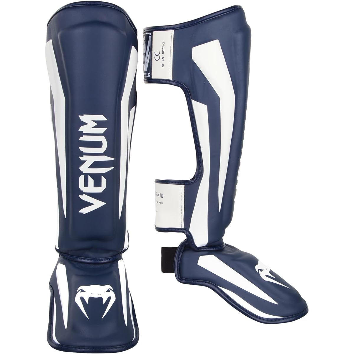 VENUM Stand Up Shin Guard Elite - Elite (Navy Blue/White)