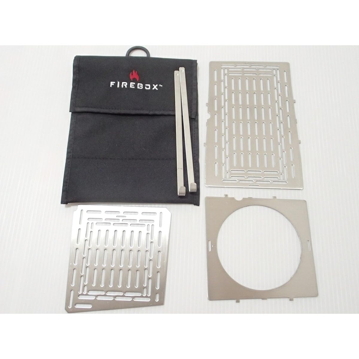 FIREBOX Accessory Kit Option 5 Piece Set (Body sold separately) 5 inch Folding Camp Firebox Wood Stove [Genuine Japanese Product]