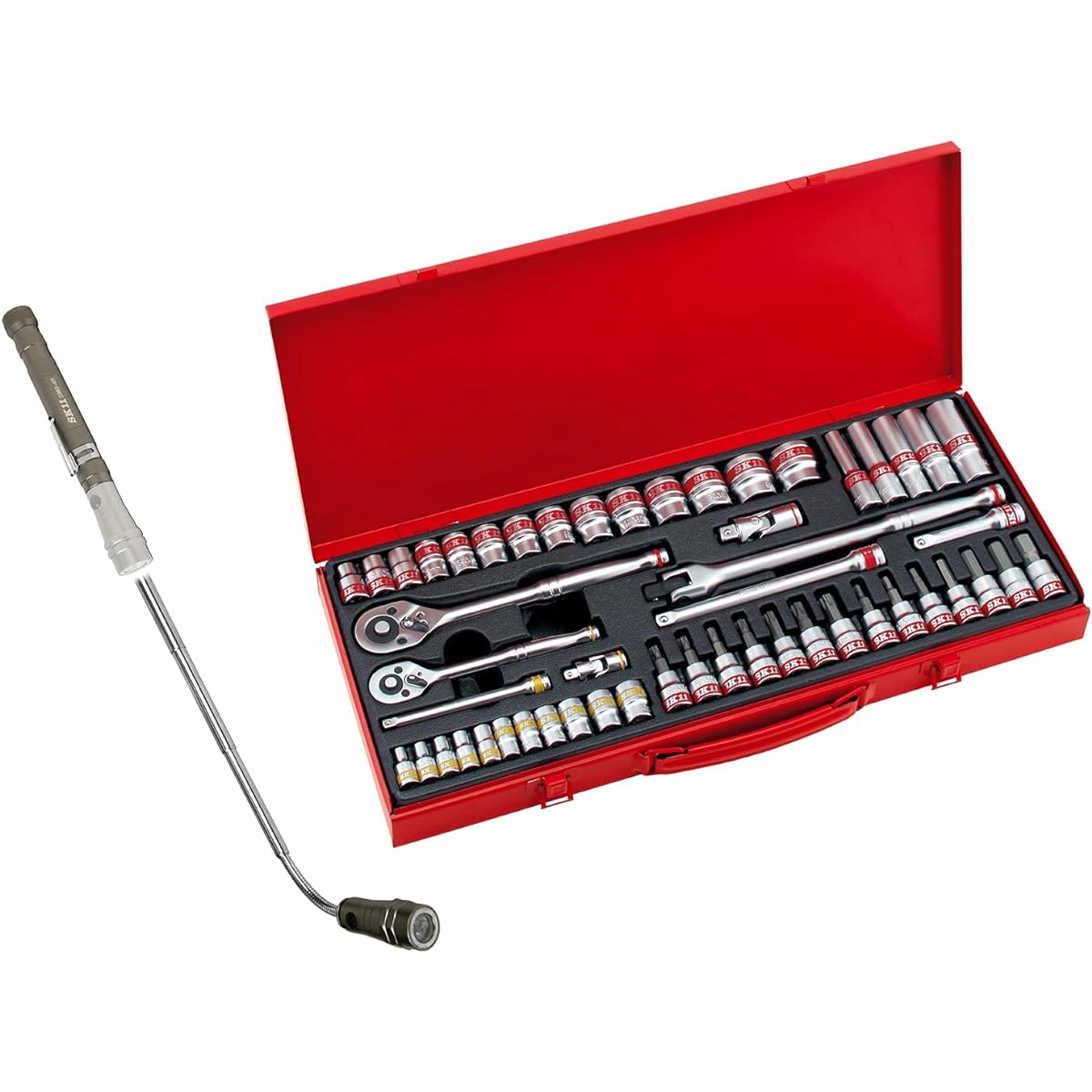 SK11 socket wrench set TS-2352M+Magnetic bar with LED light SMB-4R included