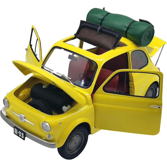 S14 (S14) Character Vehicle Series Lupine the Third Castle of Cagliostro FIAT500 1/12 Scale Diecast Mini Car Unisex