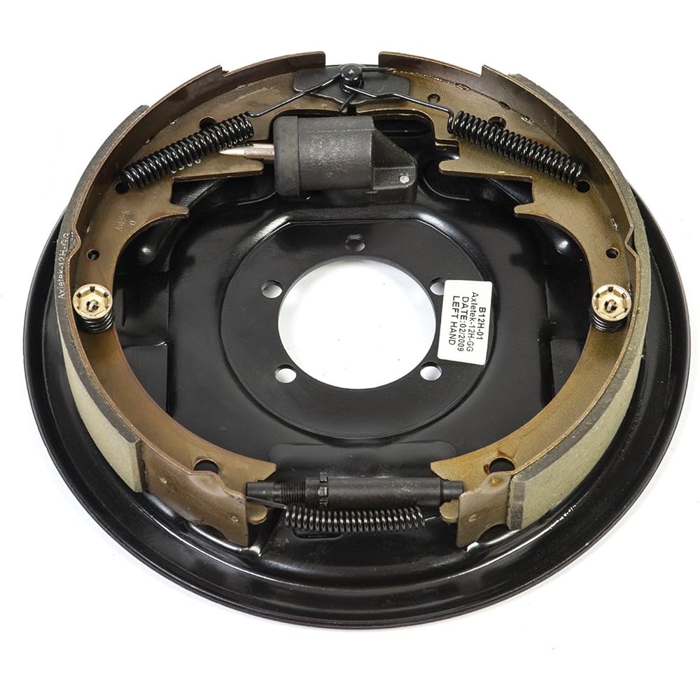 HUSKY 30786 Black paint 12 inch x 2 inch left -hand hydraulic brake semi -brake sembridi 6000 pound rated axle capacity.