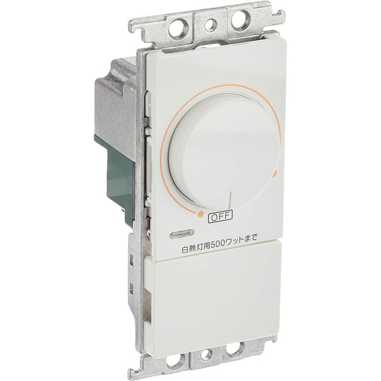 Panasonic Embedded Dimmer Switch B 500W Rotary Type White AC100V 500W WT57515WK for Incandescent Lights
