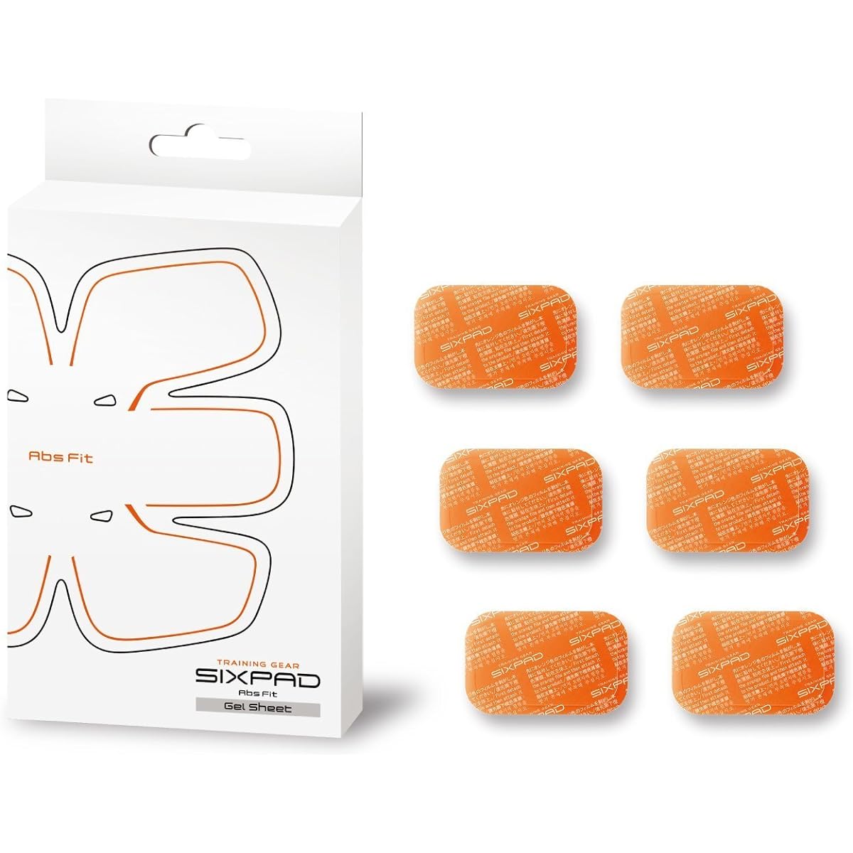 SIXPAD Abs Fit High Conductive Gel Sheet (SIXPAD Abs Fit) 6 pieces MTG [Manufacturer genuine product] [Parallel import product]