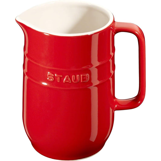 staub "Pitcher Cherry 1L" Ceramic Carafe Jug Server Microwave Safe [Authorized Japanese Product] Pitcher 40511-583