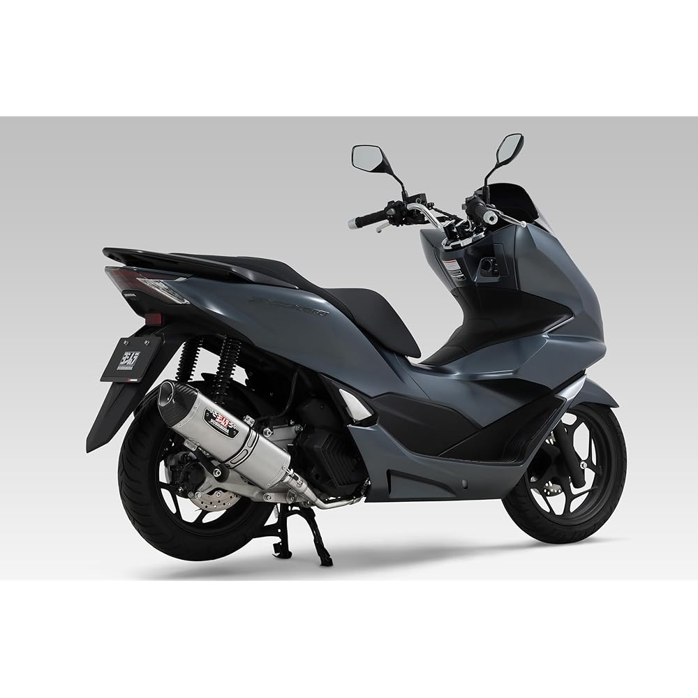 YOSHIMURA Full Exhaust PCX160 (21-22/23) Mechanical Bent R-77S Cyclone EXPORT SPEC Government Certification Satin Finish Carbon End YOSHIMURA 110A-49G-5130