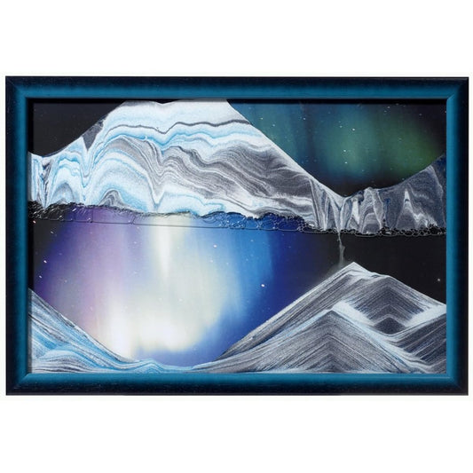 KB collection Austrian Sand Picture Aurora W4 (22 x 33 cm) Small size Aurora Borealis