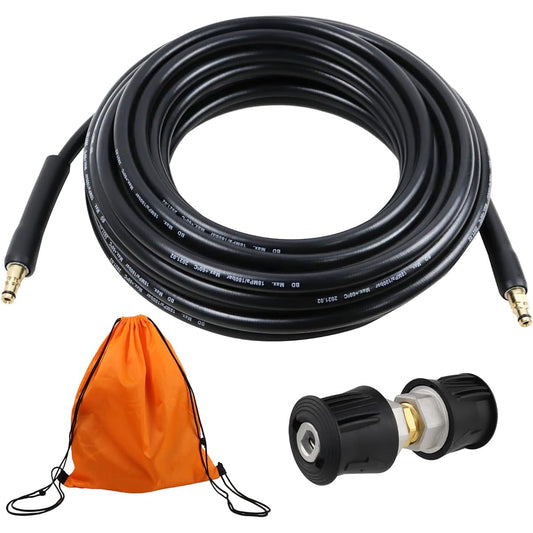 ankon High Pressure Washer Karcher Hose 10m/15m 18Mpa Compatible with K2 K3 K4 K5 K7 JTK Extension Pipe Compatible Replacement Hose for Home and Commercial Use for both East and West Japan Karcher Parts