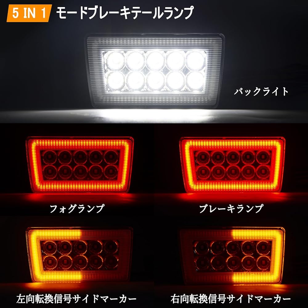 POPMOTORZ LED Rear Brake Light, Subaru WRX/STi XV Tail Light, Rear End Prevention Warning Light, LED Strobe Light, Flash, Impreza Brake Lamp, Safe Driving, Ultra Brightness, Waterproof, Red (Clear Lens)