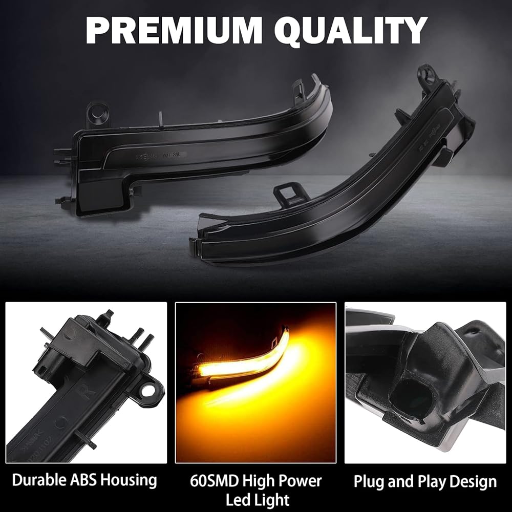 Smok Side Mirror Shak Car LED Winker Light BMW 1/2/3/4 Series F20 F33 F30 F32 X1 I3 (BMW Signal Light)