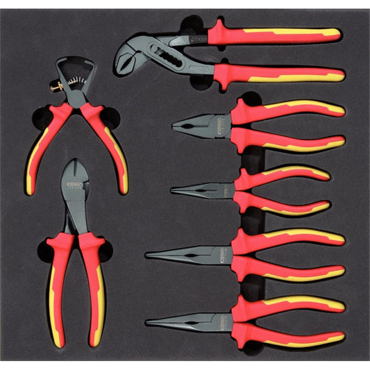 KS TOOLS VDE pliers set 7 pcs 2/3 System insert 2/3 system insert VDE pliers set 7 pcs 2/3 System insert 2/3 system insert 815.2355