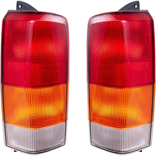 BROCK replacement set driver and passenger seat tail light 1997-2001 Cherokee 4897399AA 4897398AA