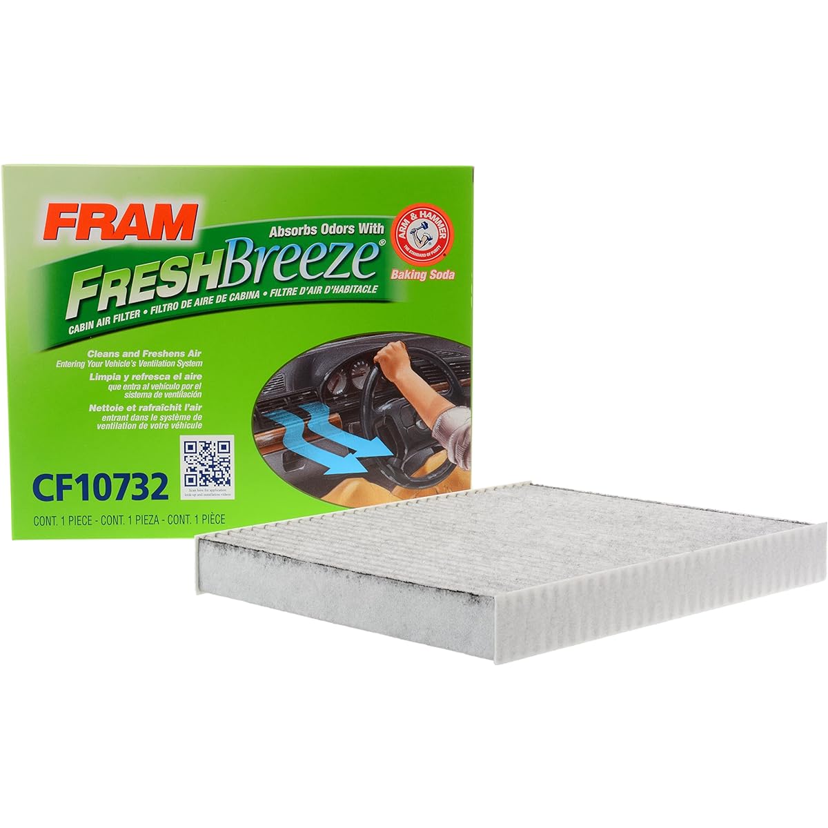 Fram CF10732 With Fresh Breeze Cabin Air Filter Arm & Hammer