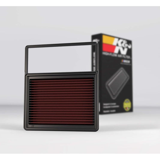 [Parallel import] K & N engine air filter repeatedly 75,000 miles can be cleaned and washed premium replacement air filter: 2013-2019 Ford/Lincorn (FOSION, MODEO V, C-MAX, Mkz Hybrid) 33-5001