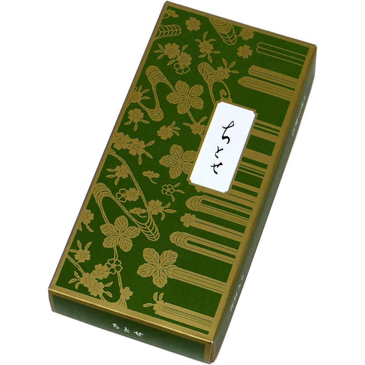Kyukyodo incense sticks, Chitose, paper box, loose, approx. 75g, 14cm (3 sets)