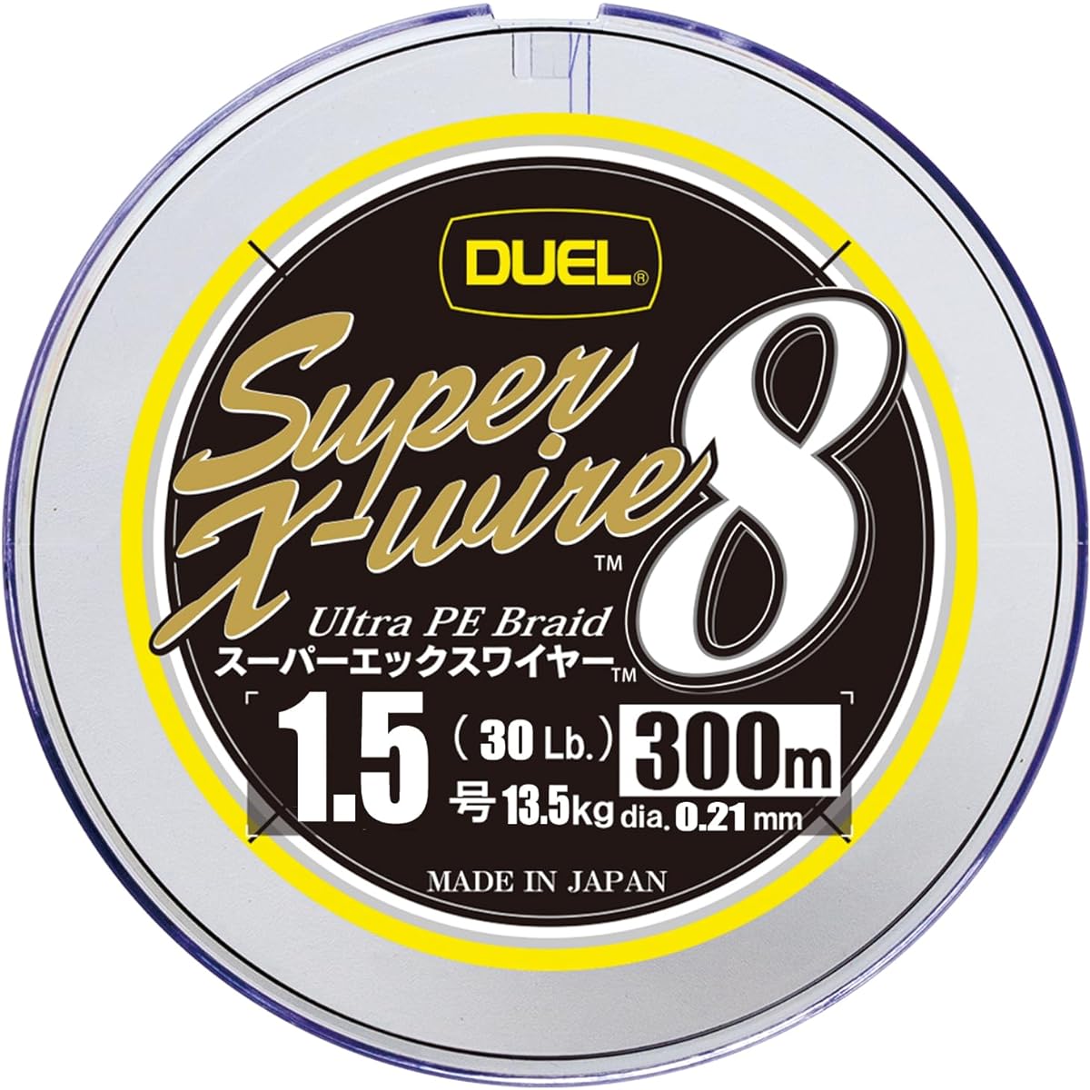 DUEL PE Line Fishing Line Super X Wire 8 [Line Fishing Line Fishing Tackle High Strength High Sensitivity] Size 0.6~4.0 5 Colors/Yellow Marking