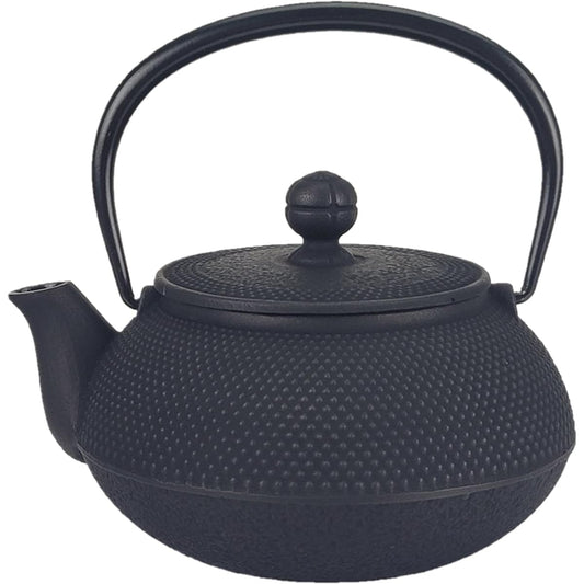 Iwachu Teapot 5 Type Arale Black 0.65L Enameled Inside and Lid Back Nanbu Ironware 12302