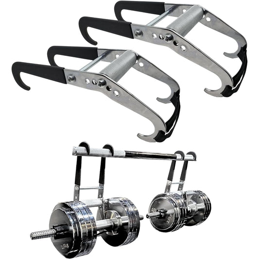 GentlemanFitnessClub DD Handle Safety Set of 2 [Achieve Safe Dumbbell Training] Dumbbell Hook Dumbbell Pull-up Chinning Attachment Rowing Deadlift Squat Load Capacity 100kg