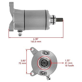 Caltric Starter Suzuki 250 LT-F250 OZARK 246CC 2002 2003 2005 2006 2008 2009 2009