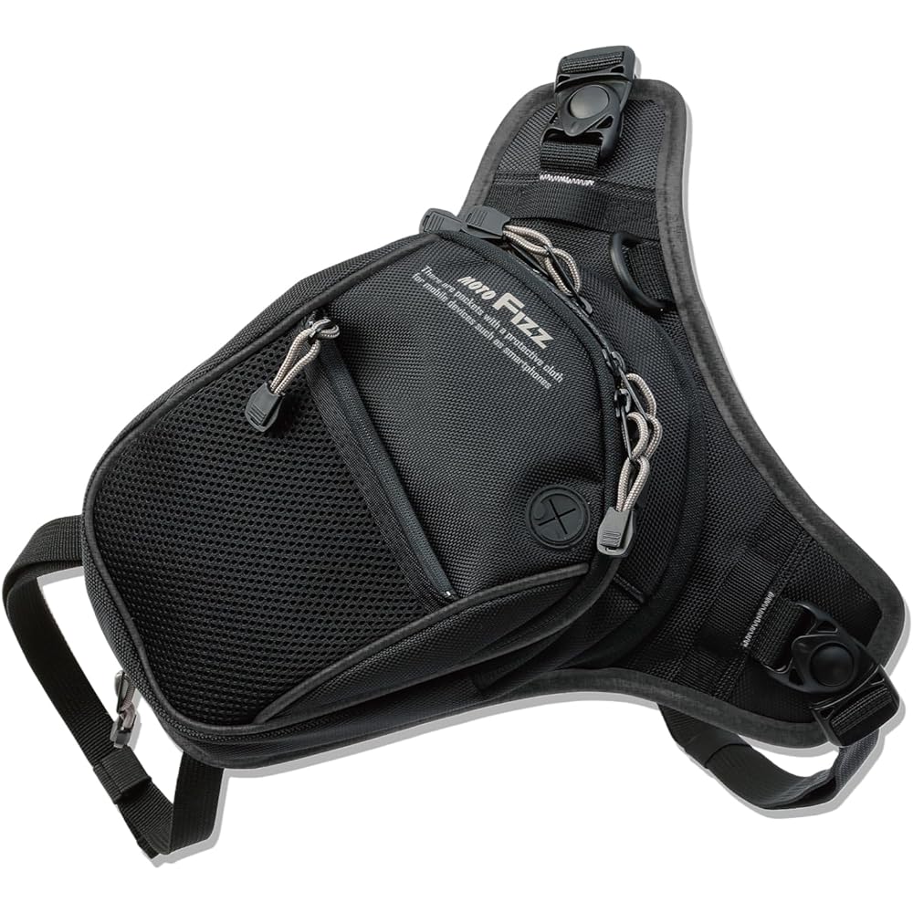 TANAX Holster Bag MOTOFIZZ Digibag Plus Black MFK-206 (Variable Capacity 2.8-4.6ℓ) Compatible with Motorcycles