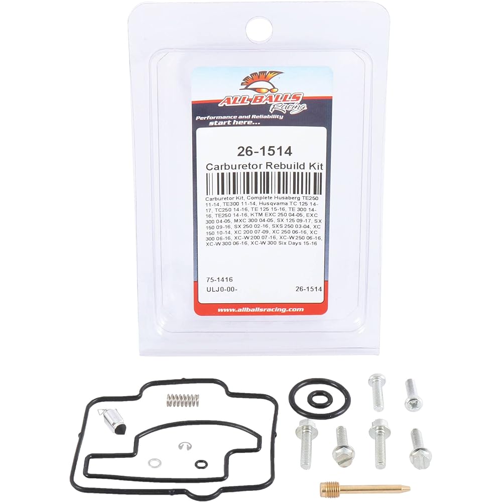 All Ball Carburetor Kit Kit Complete 26-1514 HUSABERG TE 250 11-16 TE 300 11-16