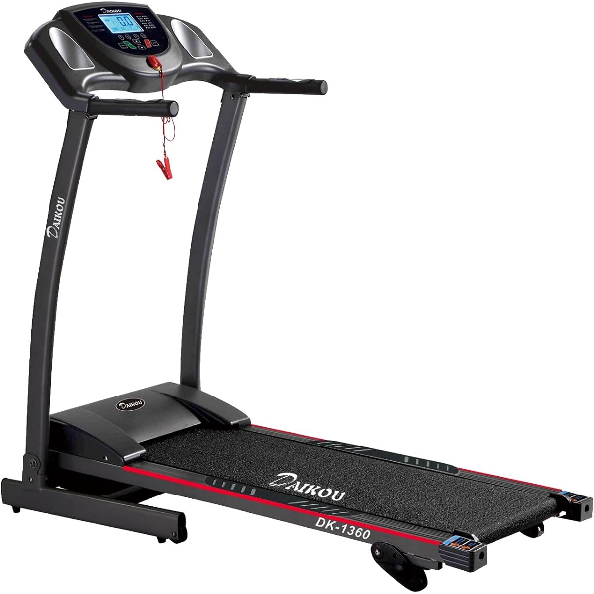 Daiko DK-1360 Household Room Runner Treadmill Electric Folding Compact Space Saving Quiet Max 10km/h Manual 3 Level Incline
