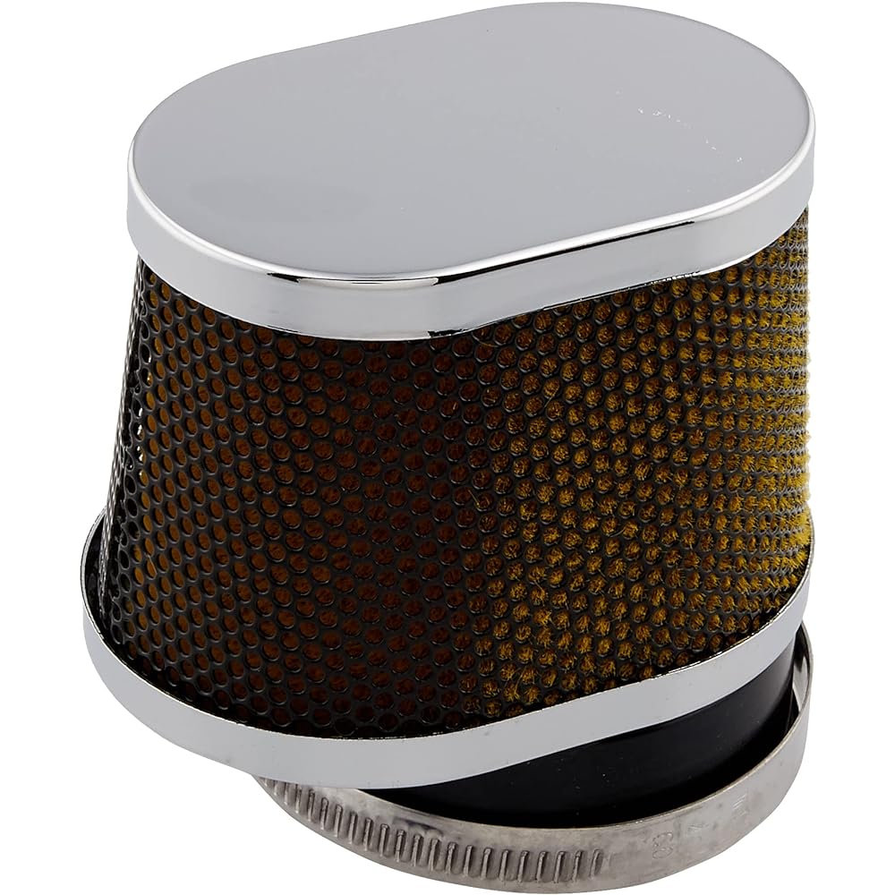Kijima Motorcycle Bike Parts Power Air Cleaner Universal 00° Oval Mounting Diameter 54mm Total Length 78mm Outer Diameter 85mm Width 65mm 102-056