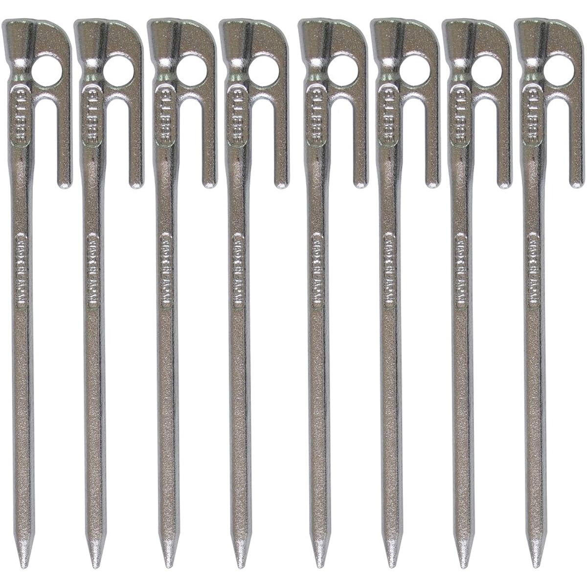 ELLISSE Forged Peg Elisse Stake 18cm Chrome Plated MK-180C MADE IN JAPAN (Set of 8)