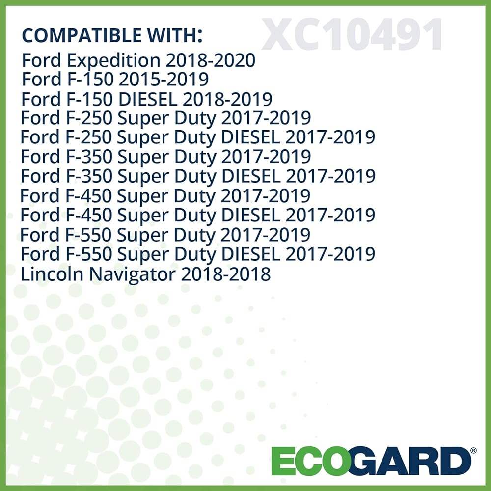 ECOGARD XC10491 Premium cabin air filter