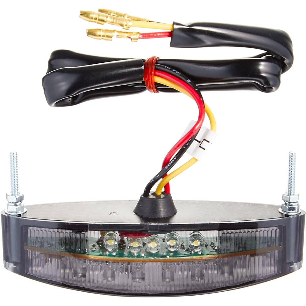 Kijima Motorcycle Bike Parts Slim Cat's Eye Tail Lamp LED 108x29mm Universal Smoke 218-3139