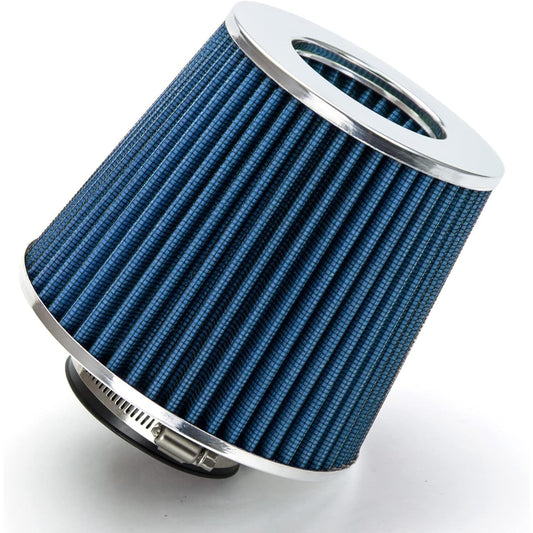 BLUE 2.75 inch 70mm intake mouth cold air -cut Corn replacement Performance Washing Clamp -on Dry Available Filter