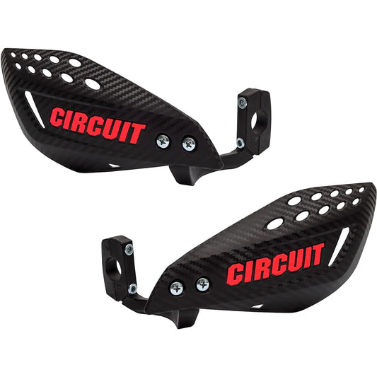 Circuit equipment hand guard vector carbon/red