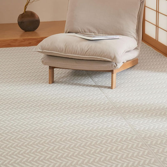 Hagiwara PP Pattern Overlay Gray Edoma 6 tatami "Pass Rush" Rug Carpet Vinyl Style Overlay Washable Pastel Color