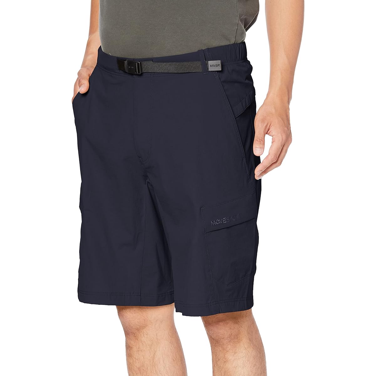 [DESCENTE] Men's Half Pants MOVESPORT Cargo Pants Nylon Multi-Pocket Buckle Embroidered Logo