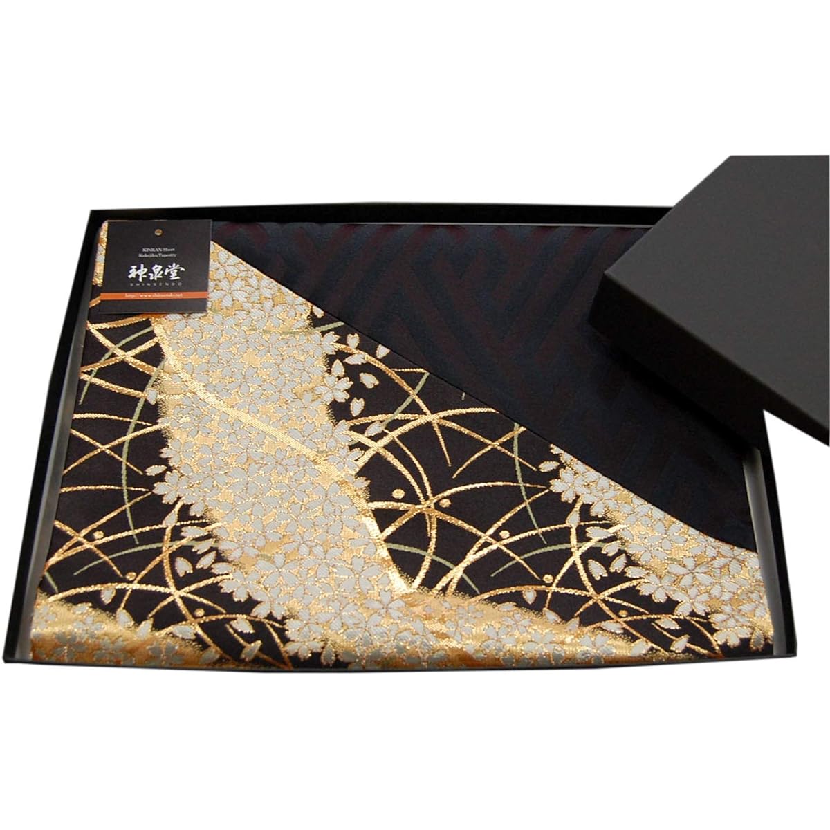 Japanese Style Kimono Table Runner, Obi, Boxed, Packaged, Popular, Great as a Gift for Overseas 120cm (Miyabi)