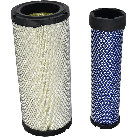 Air filter kit for Donaldson P822768 P822769, R1401-42270 R1401-42280, Re68048 Re68049, 6666333 6669547, AF25553 AF25554, LAF for LAF 8143, 129062-12560, 140-233 4 134-8726, RS3702 RS3703 (inside and outside)