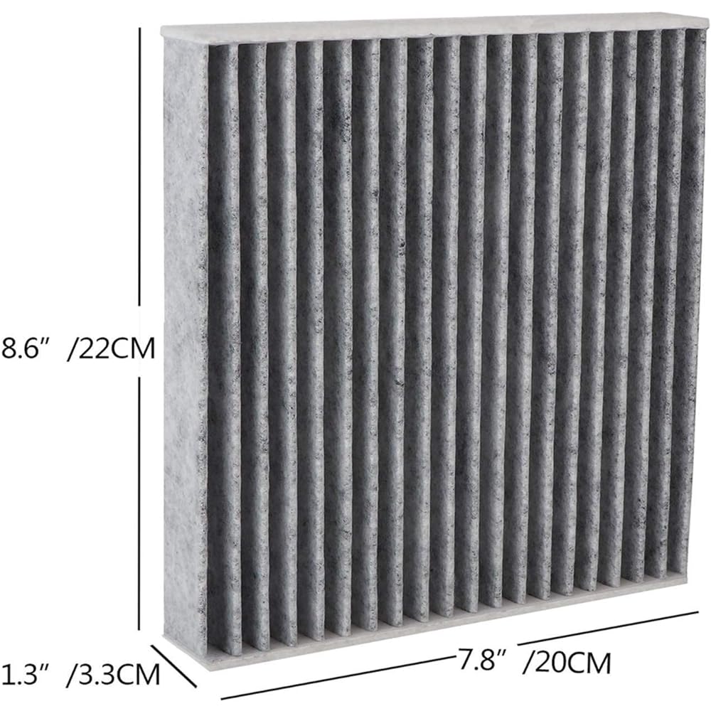 XWAUTOGJ Cabin air filter with activated charcoal CF10285/CP285 replacement (1 piece)